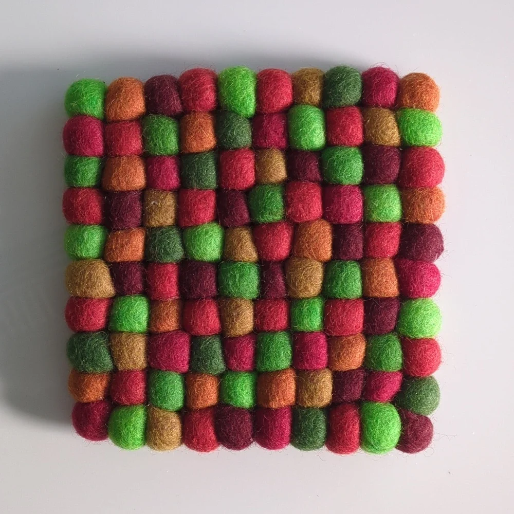 NWT Trader Joe's Handcrafted Felted Wool Trivet